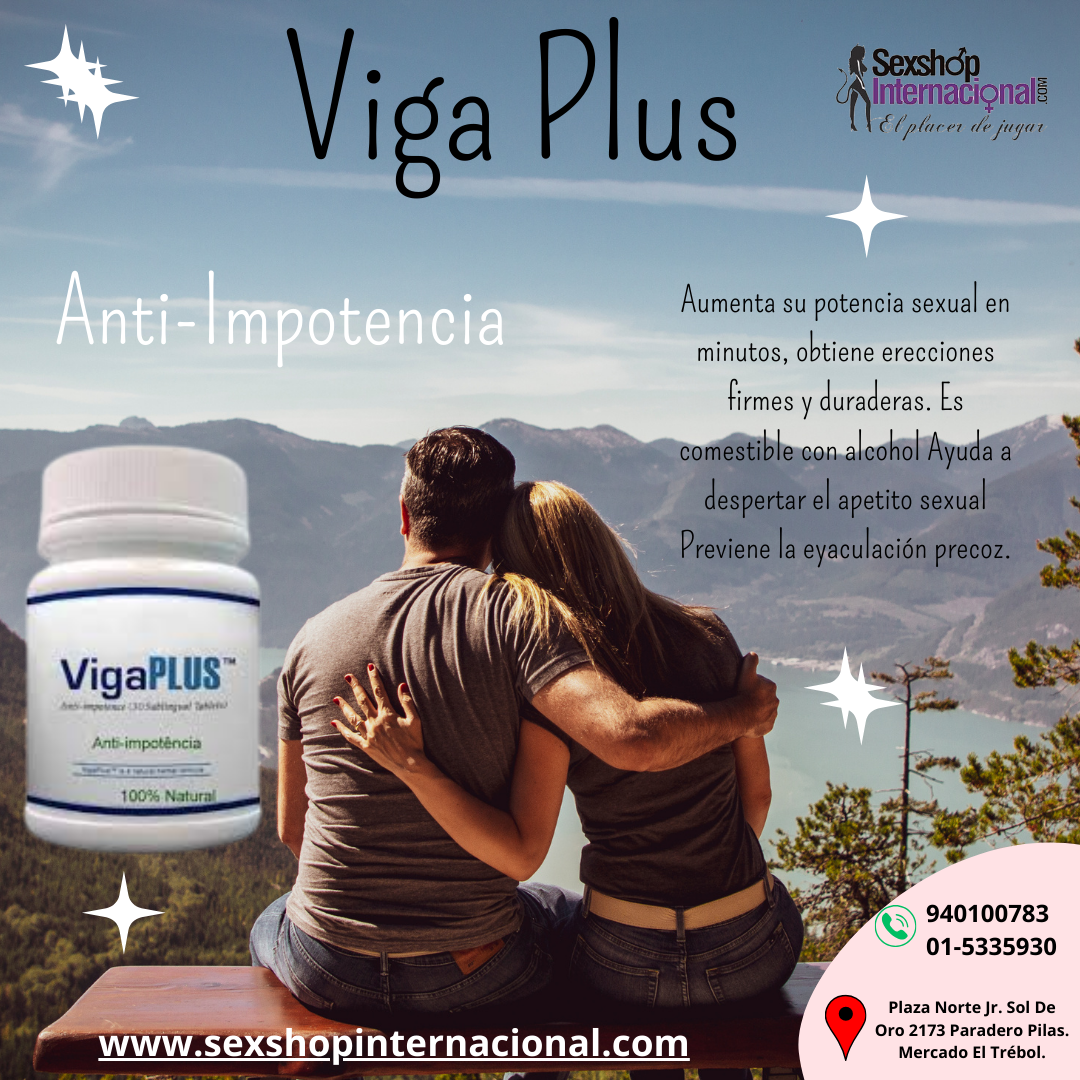 VIGA PLUS POTENCIADOR SEXUAL - SEXSHOP PLAZA NORTE.